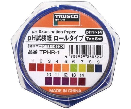 TRUSCO pH 試紙 卷式 pH1-14 TPHR系列