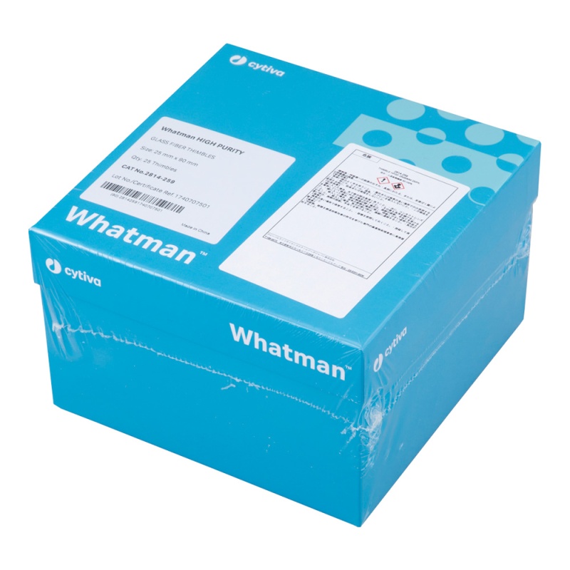 Cytiva(Whatman)玻璃纖維圓筒濾紙 φ25×90mm 25張 2814-259