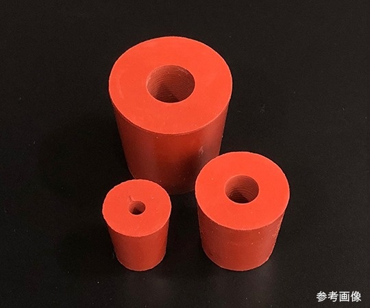 AS ONE 18號 有孔紅色橡膠塞