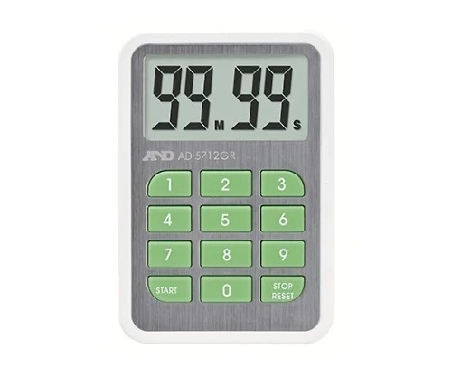 A&D 卡片式100分鐘定時器綠色 AD-5712GR