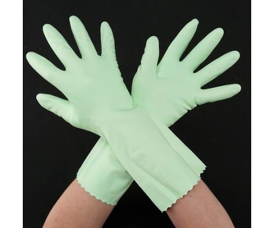 Esco 厚0.5MM PVC手套 綠色 EA354GF系列