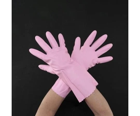 Esco 厚0.6MM PVC手套 粉紅色 EA354GF系列