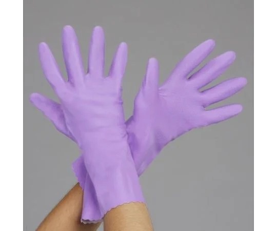 Esco 厚PVC手套 紫色 132 EA354GF系列