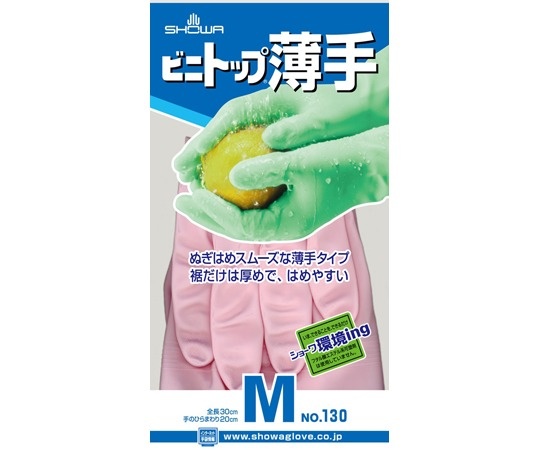 昭和手套 薄PVC手套 Vinyltop M NO130-MP