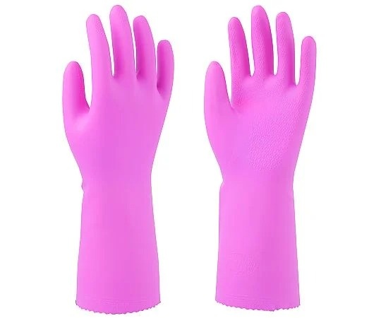 Towa Fleur PVC手套 粉紅色 M 711-M