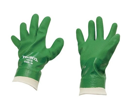 Trusco PVC手套 針織袖口 M TGJ-M