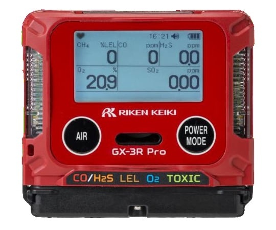 RIKEN KEIKI 配戴式 多氣體偵測儀 GX-3RPro系列 多成分/乾電池仕樣