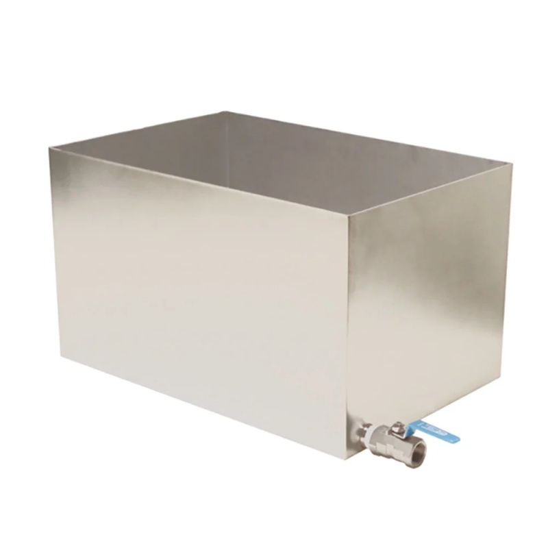 AS ONE 不鏽鋼水箱 方型 帶排水閥 20A 非絕緣