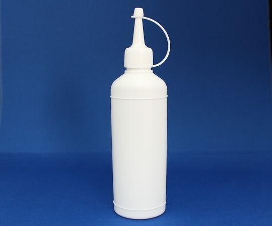 AS ONE 橢圓型尖蓋瓶 200mL 白色 內塞 50個 PT200-50