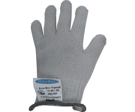 Ansell 高柔韌性 防切割 不鏽鋼混紡手套 SS 單入 74-301-6