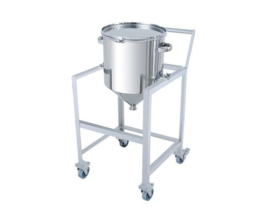日東金屬 不鏽鋼料斗型箍帶式密封容器 架台付(附把手、蓋置付)HT-CTL-ASCC系列