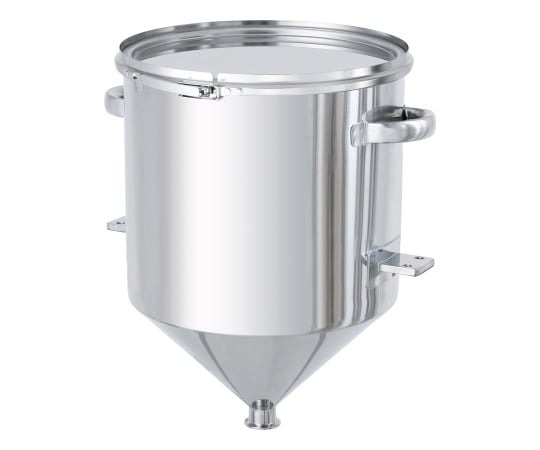 日東金屬 漏斗型密封容器(箍帶式)附裝載架 HT-CTL-BRK系列