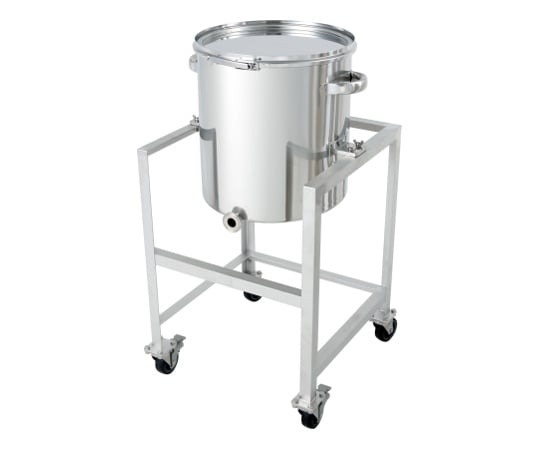 日東金屬 單錐型不鏽鋼密封容器(箍帶式)架台付 KTT-CTL-ASC系列