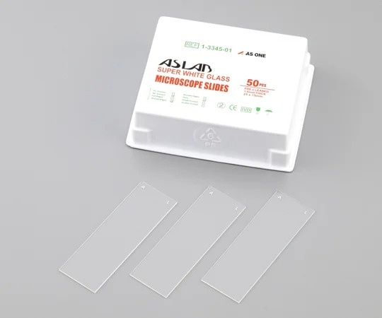 AS ONE ASLAB 載玻片(緣研磨)25×75mm 50片 0313-0001 90°