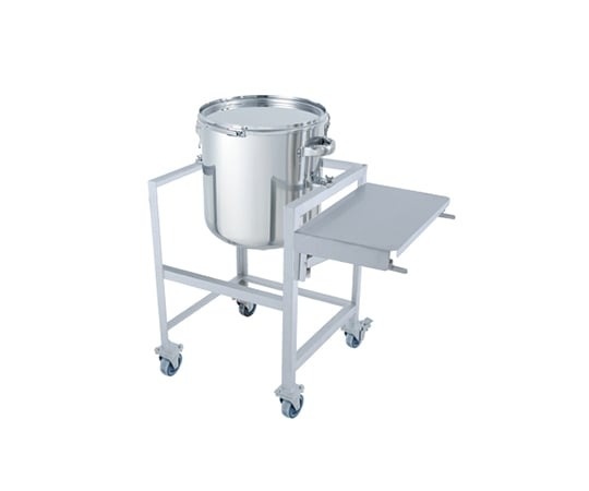 日東金屬 不鏽鋼鏡板型箍帶式密封容器 架台付(附作業台)DT-CTL-ASCB系列