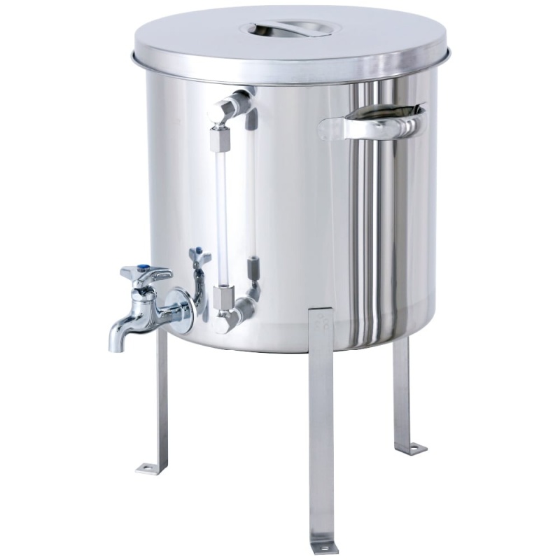 日東金屬 附液位計/水龍頭通用容器 平鋼腳 ST-W-LV-FL系列