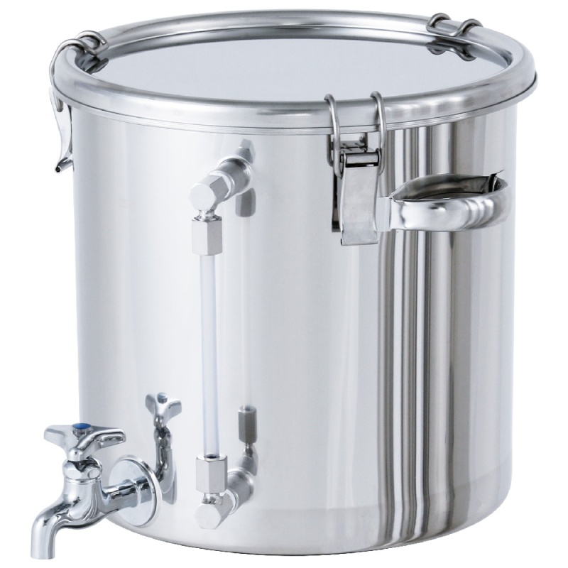 日東金屬 附液位計/水龍頭密封容器 CTH-W-LV系列