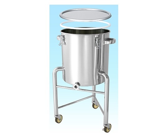 日東金屬 錐型密封容器 PTFE墊圈 腳輪付 KTT-CTH-L-PTFE系列