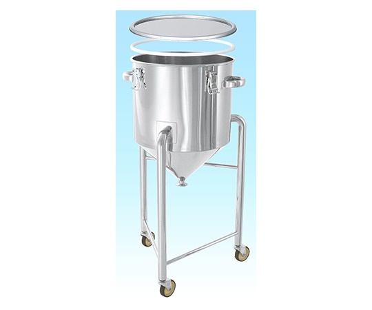 日東金屬 料斗型密封容器 PTFE墊圈 腳輪付 HT-CTH-L-PTFE系列