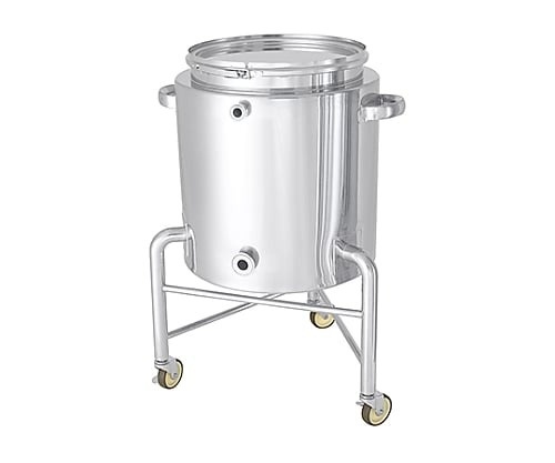 日東金屬 底部勾配型不鏽鋼夾套容器 箍帶式 腳輪付 B型矽膠墊圈 KTT-CTL-J-L-565系列