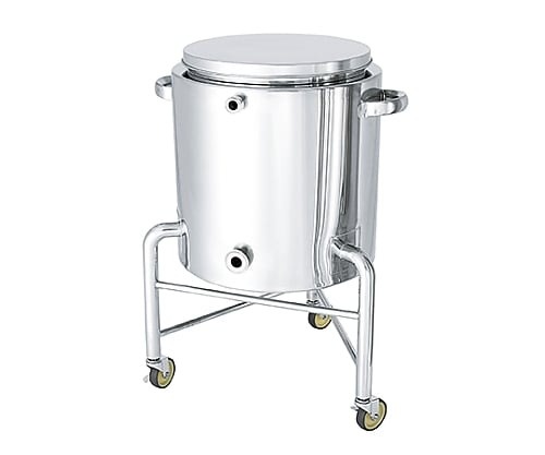 日東金屬 底部勾配型不鏽鋼夾套容器 腳輪付 附蓋 KTT-ST-J-L-565系列