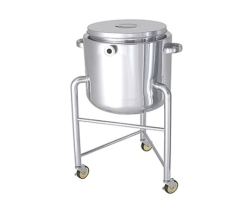 日東金屬 鏡板型不鏽鋼夾套容器 腳輪付 附蓋 DT-ST-J-L系列