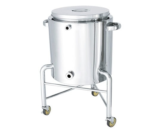 日東金屬 底部勾配型不鏽鋼夾套容器 附蓋 腳輪付 KTT-ST-J-565系列