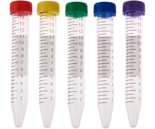 Celltreat 滅菌離心管 15mL(袋裝/五色瓶蓋) 500個/入 230411A