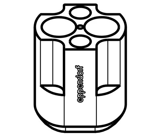 Eppendorf S-4-72 離心管轉接器 (50mL自立錐底管用)